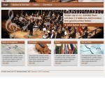 Weil der Kunde sich unschlüssig war, in welche Richtung weitergearbeitet werden sollte, entwickelte ich insgesamt drei Entwürfe für das Musikhaus Laimer. Hier ein etwas zeitgemäßes, warmes, stimmungsvolles Layout.