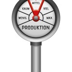 Produktionsmengenanzeige für eine Animation